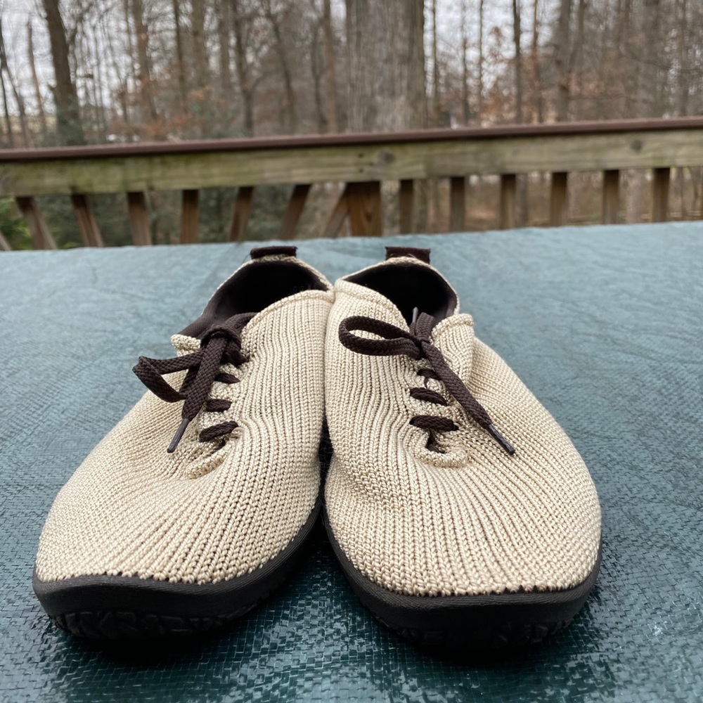 Beige Arcopedico Lace Up Shoes